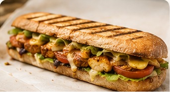 Bite & Brew premium toasted baguette